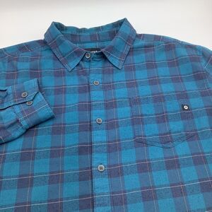 Marmot Mens Long‎ Sleeve Button Up Light Flannel Shirt Size XXL